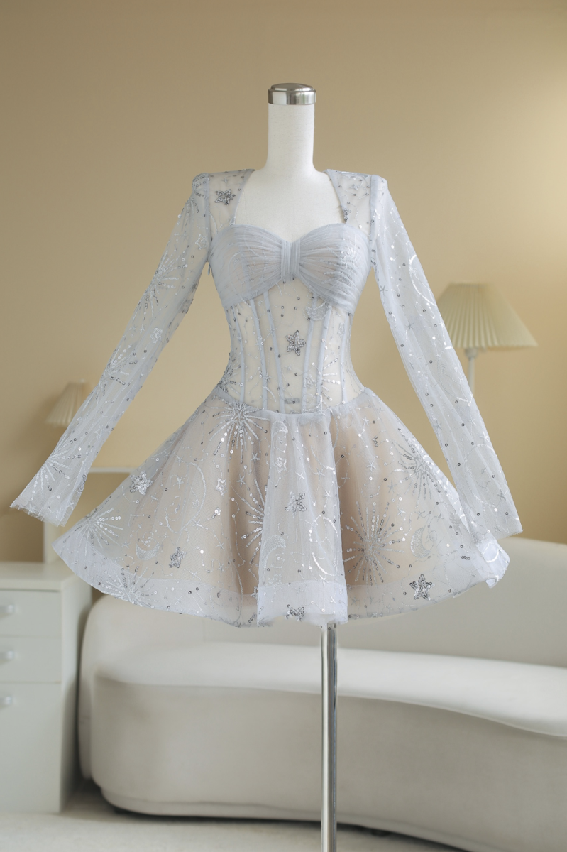 SÒ VINTAGE - VIVE đầm ren kim sa phom corset