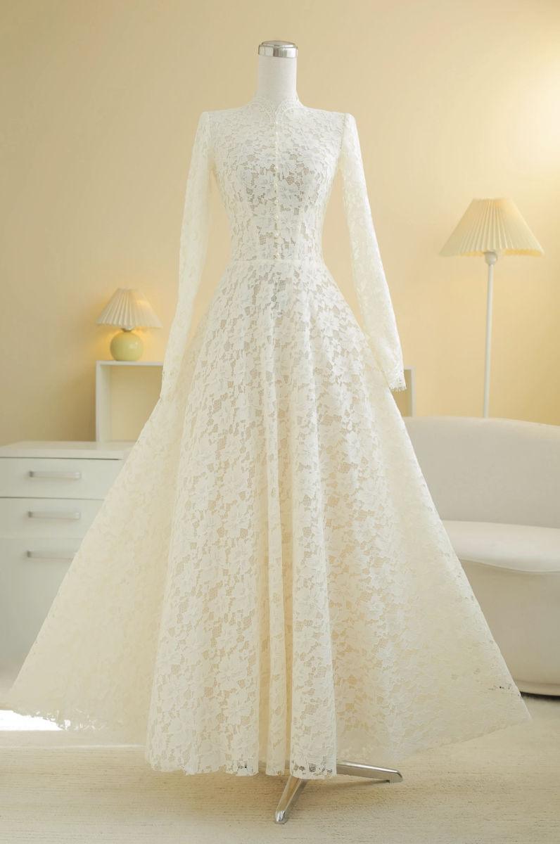 SÒ VINTAGE - CELINA đầm ren cao cấp kèm áo khoác