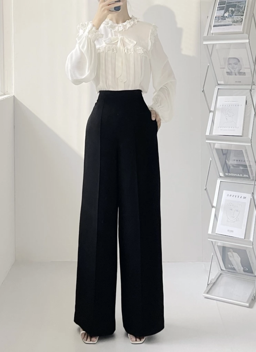 SÒ VINTAGE - DRIC Quần ống rộng túi xéo